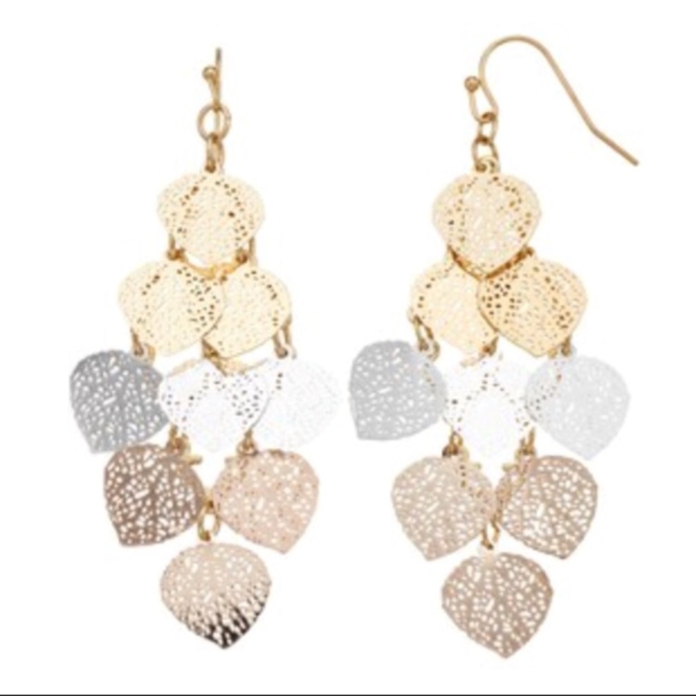 *NEW* Lauren Conrad Tri-Color Dangle Earrings